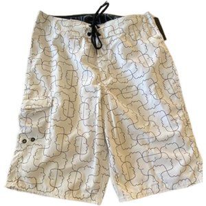 AMBIGUOUS Puzzle Boardshorts - White [30]